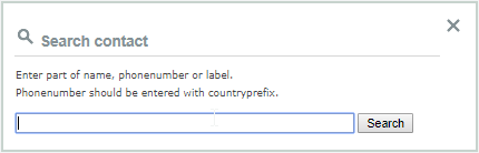 Label Search Contact